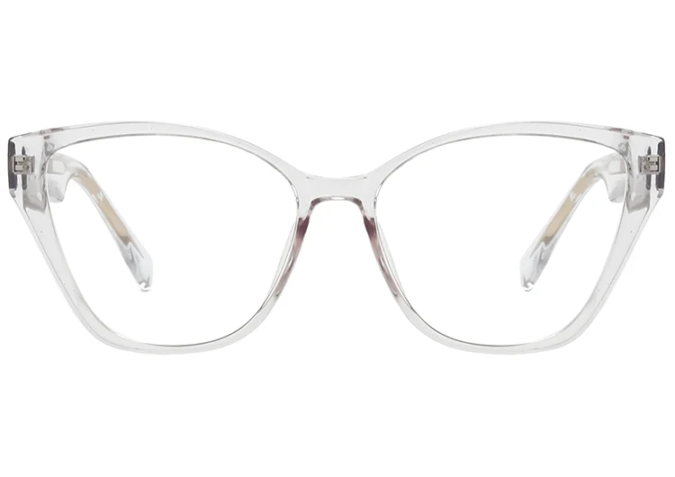 Linear Grid Pattern Colored Core Wire Temple Glasses