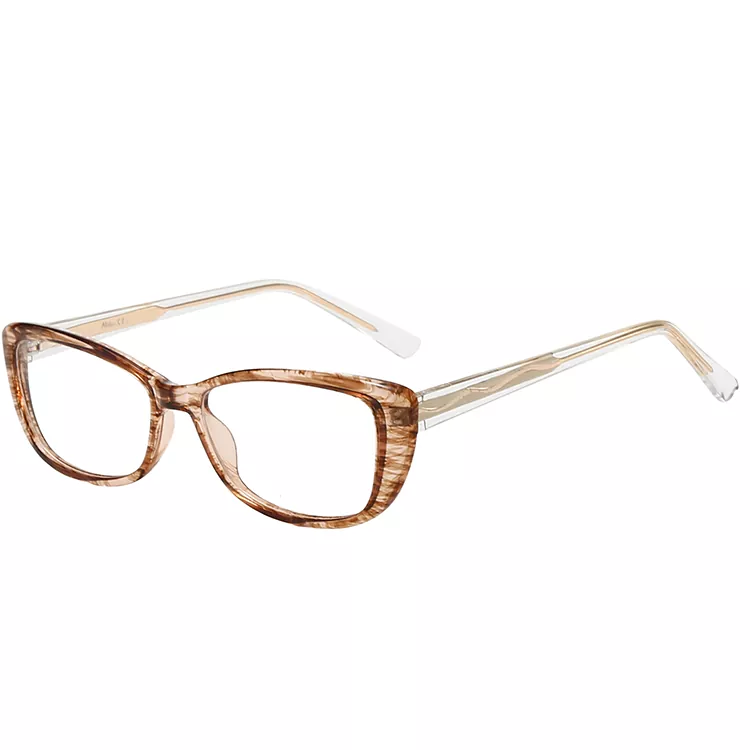 Wave-patterned colored Core Wire Temple TR90 Frames