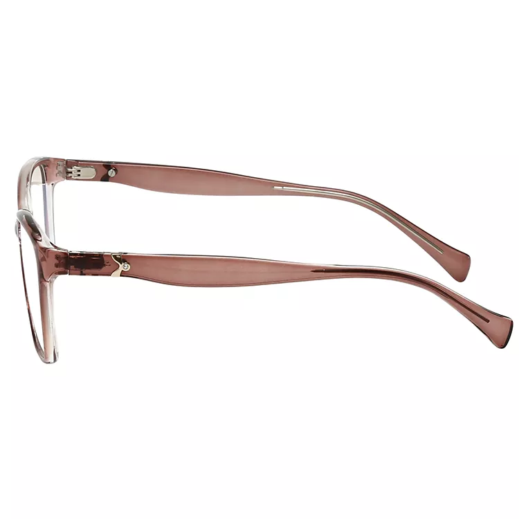 TR90 Cat Eye Wavy Temple Transparent Elegant Glasses