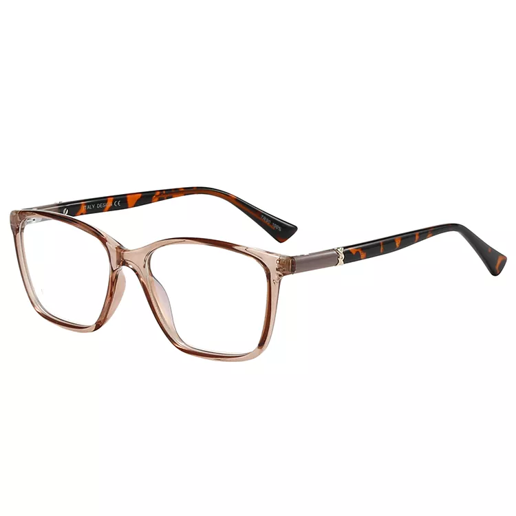 TR90 Color-block Temple Luxury Gold Accent Glasses
